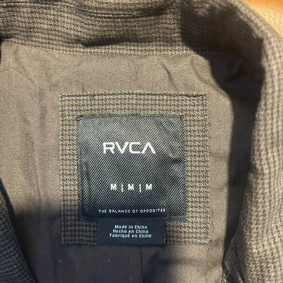RVCA Slim Fit Blazer Brown M - Picture 4 of 4